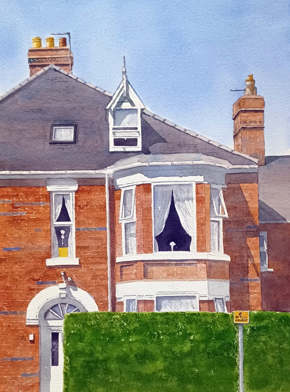 Hornsea house behind a hedge3f1 Hornsea house behind a hedge3f1