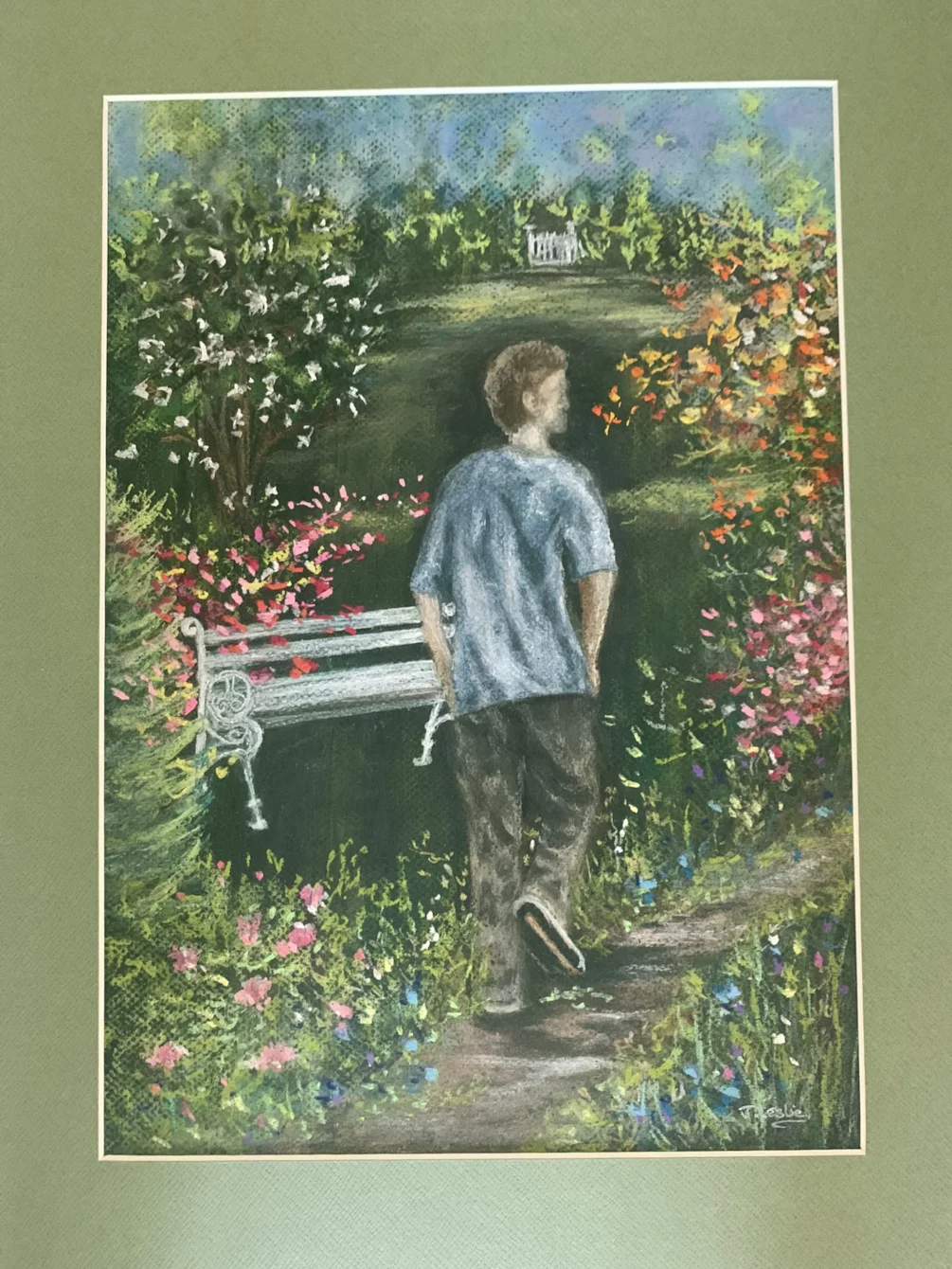 Man in the garden Man in the garden