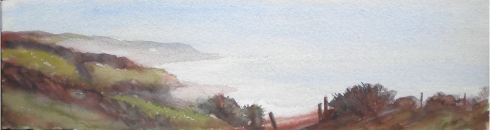 Misty morning SE Wight Misty morning SE Wight