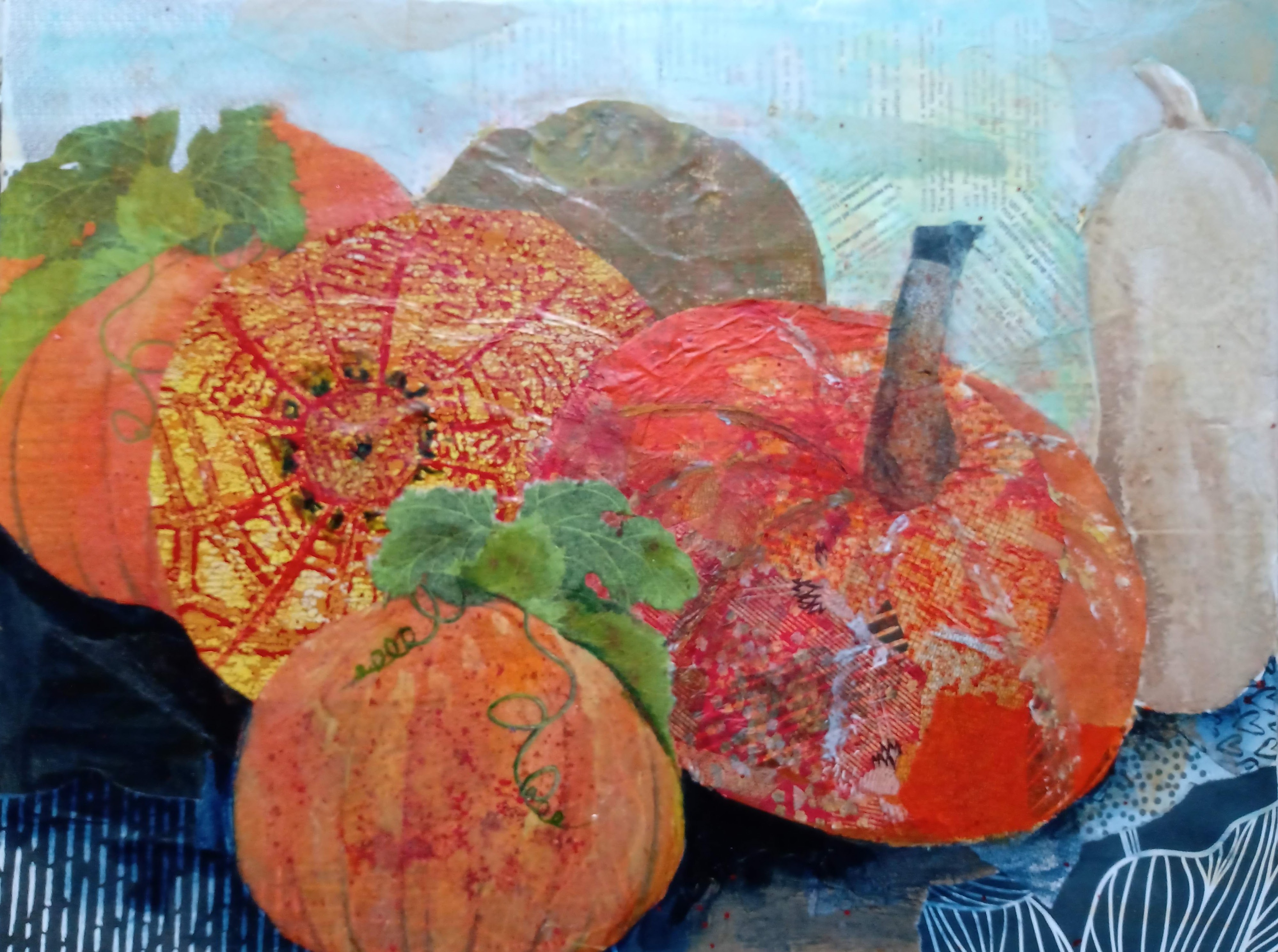 Mixed Media Pumpkins