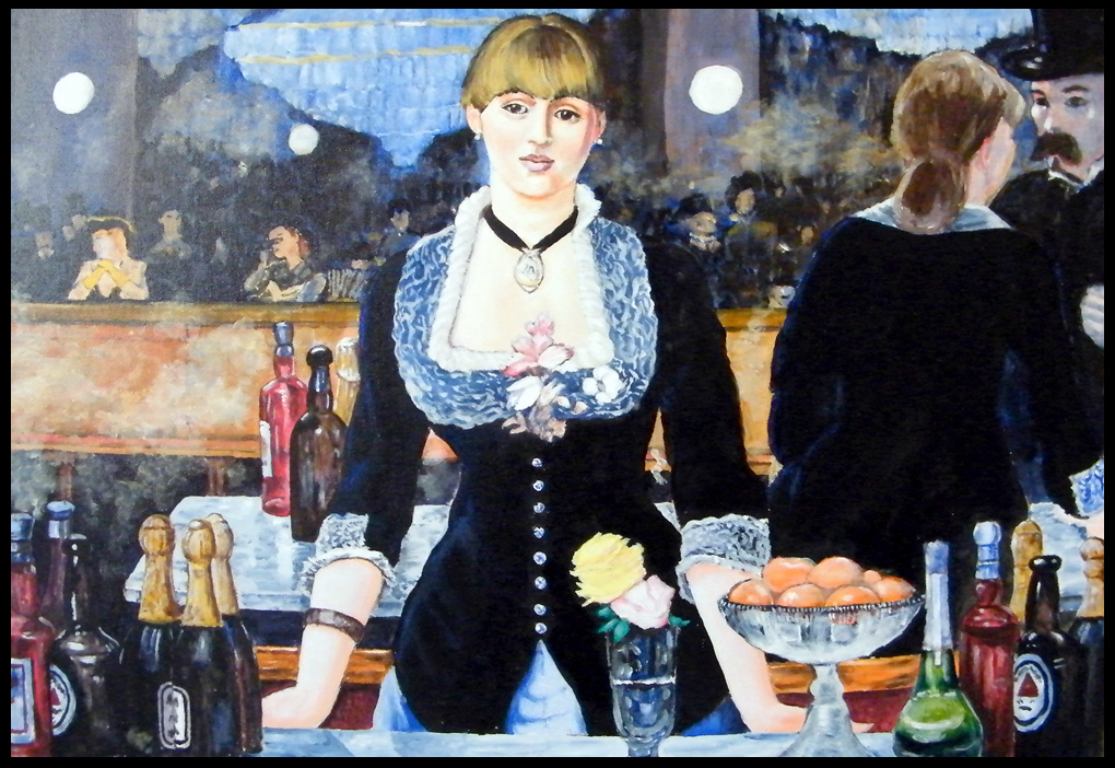My copy-Manet's Bar at folie bergere