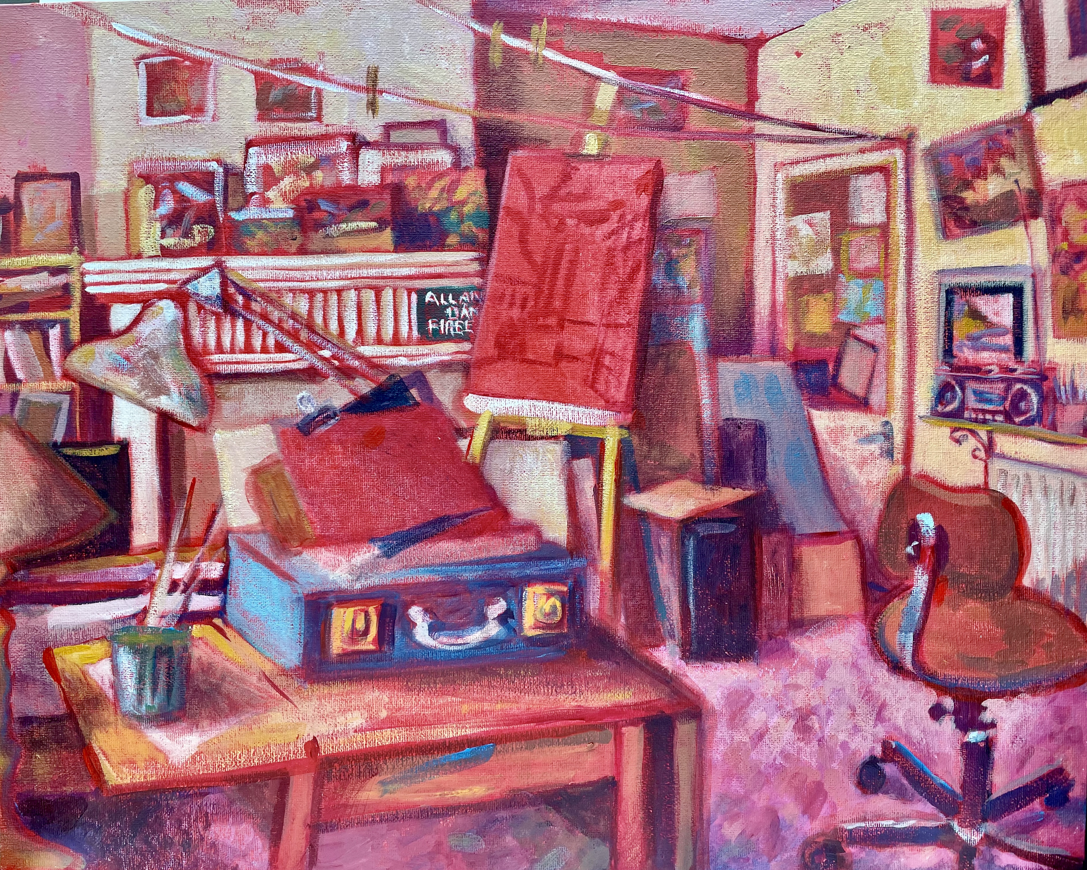 My messy studio Dec 2025