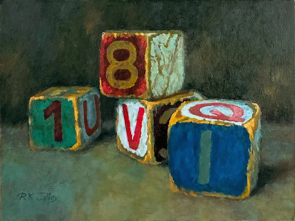 Old Blocks, 9 x 12, oil on panel, 2025, 900x1200 Old Blocks, 9 x 12, oil on panel, 2025, 900x1200