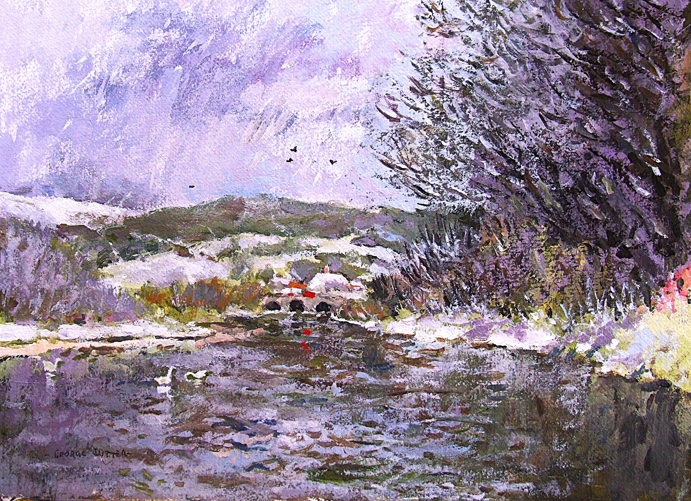 Overnight snow Builth Wells 2