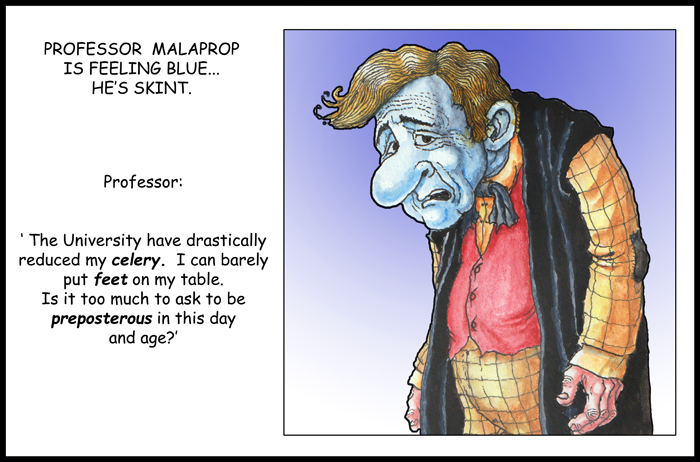 Prof Malaprop skint-sm