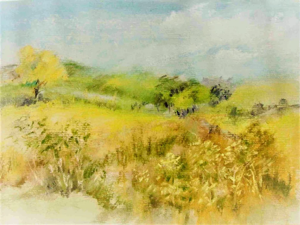 SUMMER WALK, PASTEL SUMMER WALK, PASTEL