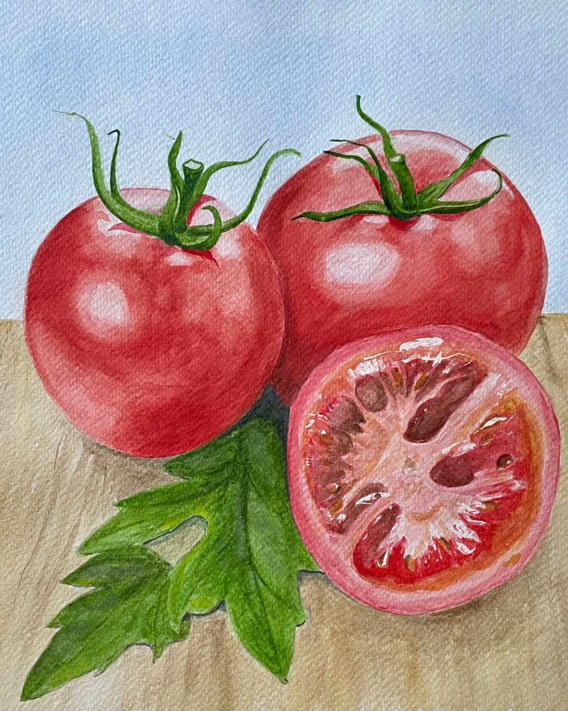 Still life with tomatoes