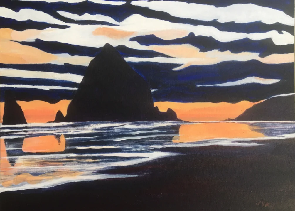 Sunset at Haystack Rock Sunset at Haystack Rock