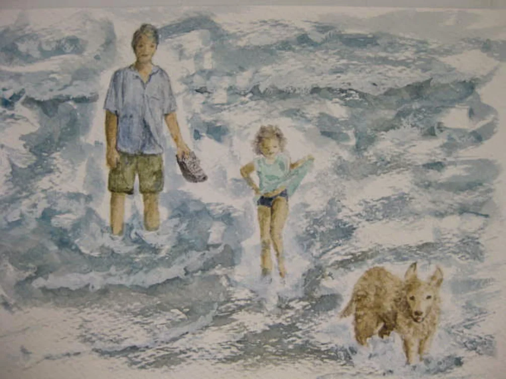 Taking the dog for a sea walk Taking the dog for a sea walk