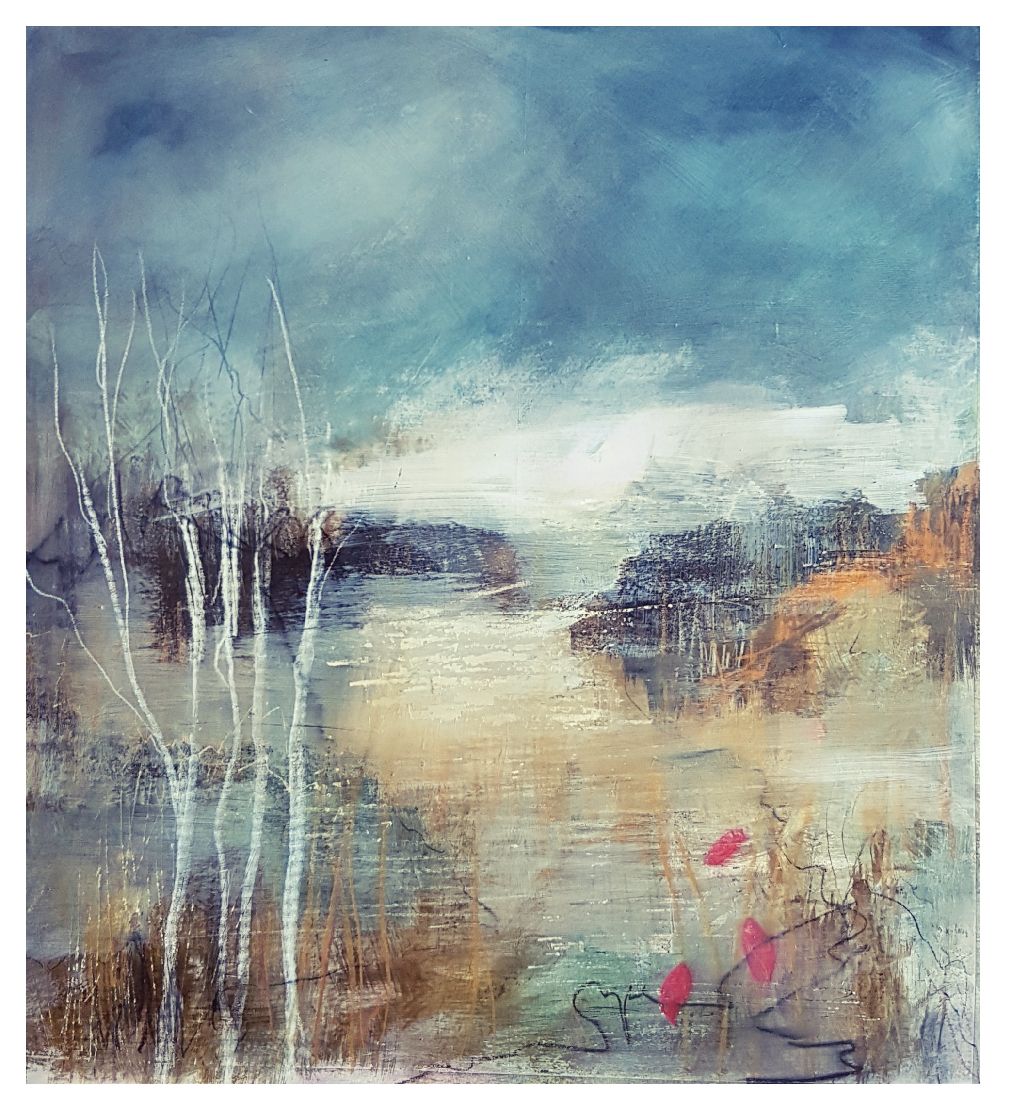 Winter Birch and Rose hips