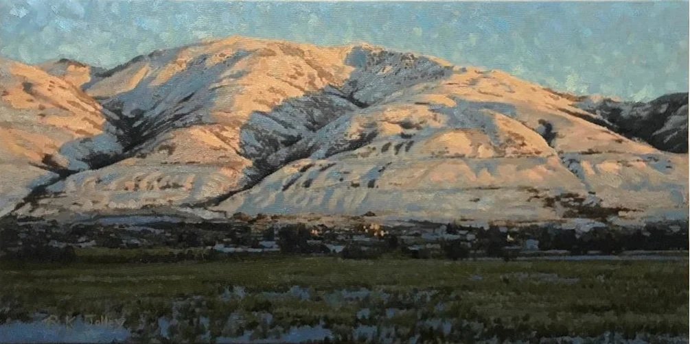 Winter Evening, 12 x 24, oil on canvas, 2023, 600x1200 Winter Evening, 12 x 24, oil on canvas, 2023, 600x1200