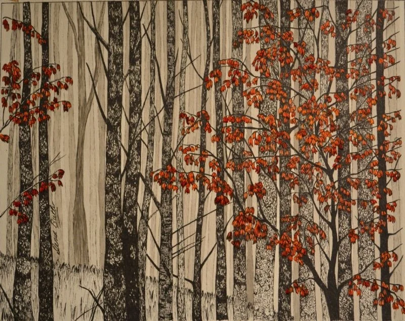 Through the trees Through the trees
