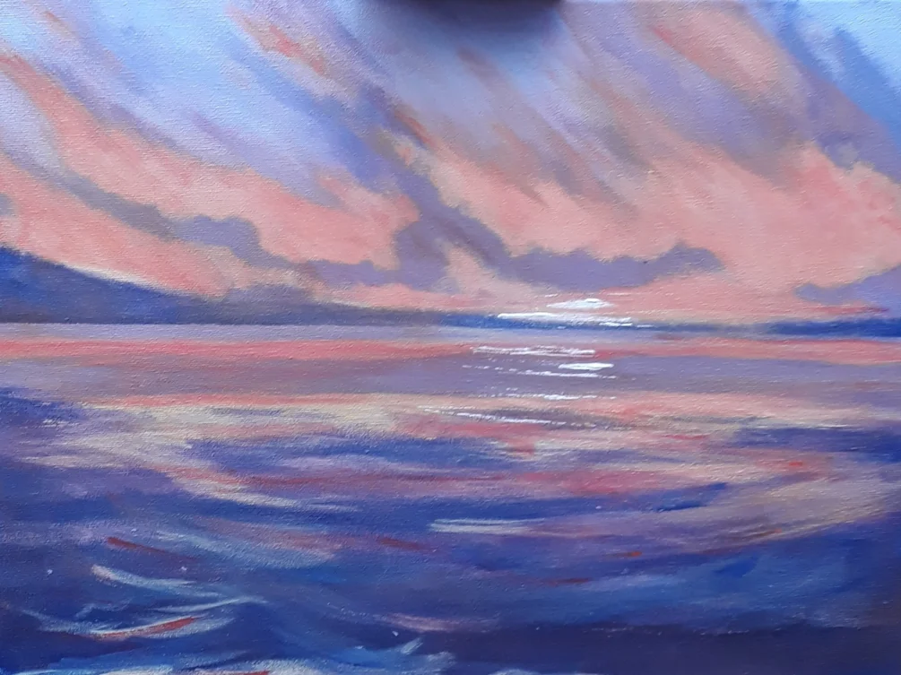 Sunset Medina river I o w Sunset Medina river I o w