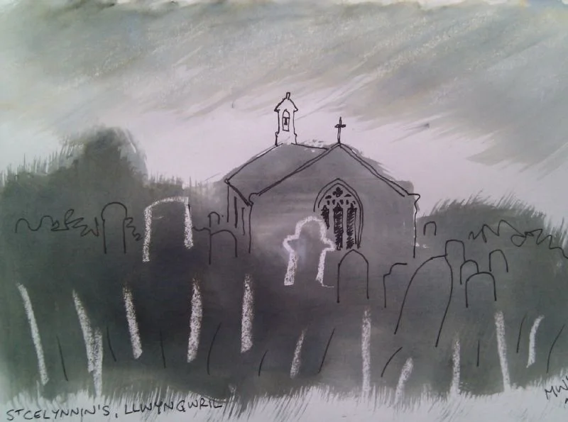 'Church of St Celynnin, Llwyngwril, Gwynedd' 'Church of St Celynnin, Llwyngwril, Gwynedd'
