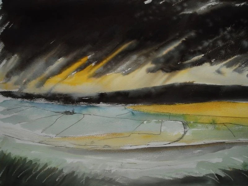 'Sunshine and Rain, Fields and Moor, Haworth' 'Sunshine and Rain, Fields and Moor, Haworth'