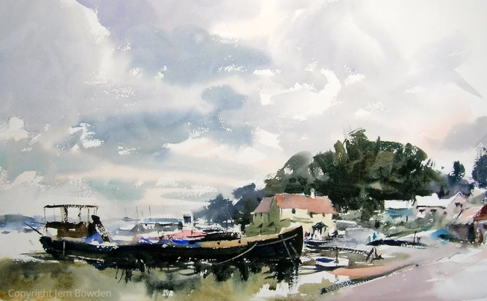 Pin Mill, Suffolk, en plein air, August 17 Pin Mill, Suffolk, en plein air, August 17