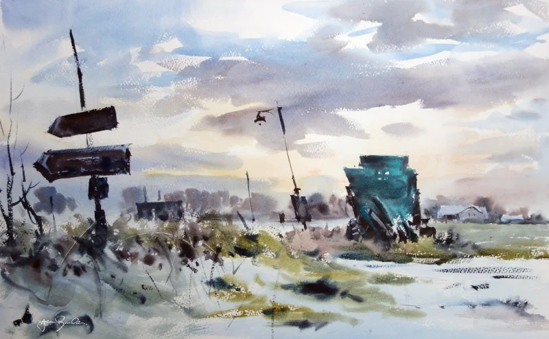 a field corner, Kingsbarns sketch 1 x800snow (1) a field corner, Kingsbarns sketch 1 x800snow (1)