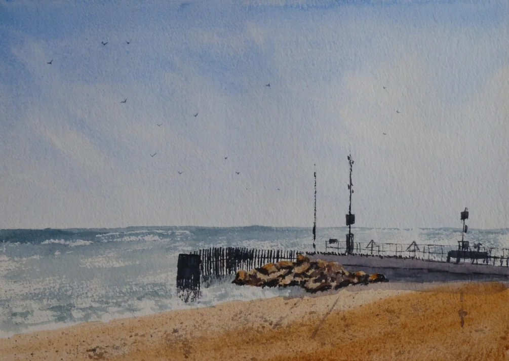 Southwold Harbour Mouth, Morning Light Southwold Harbour Mouth, Morning Light