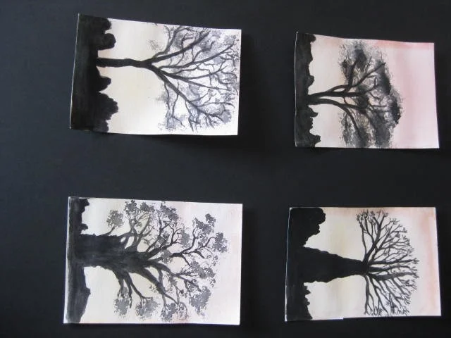 Tree silhouettes Tree silhouettes