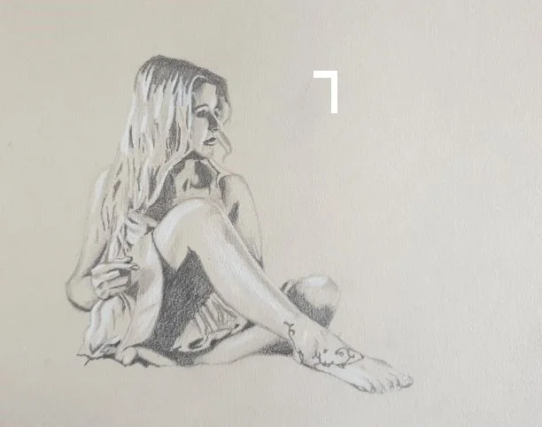 A4 toned paper Nataliya figure A4 toned paper Nataliya figure
