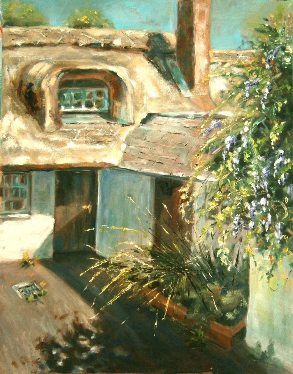 Sunlit thatch Sunlit thatch