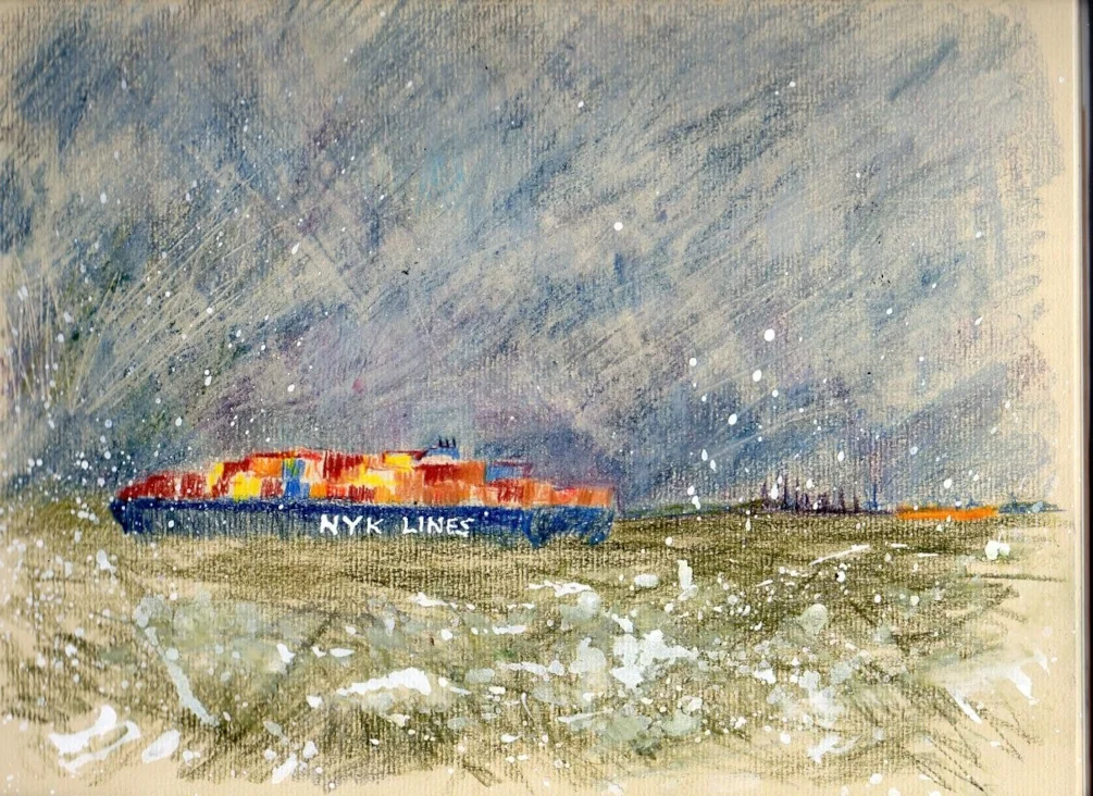 NYK Lines: Southampton water gale force winds NYK Lines: Southampton water gale force winds