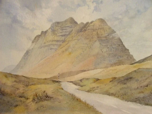 Liathach from road- Torridonian Sandstone Liathach from road- Torridonian Sandstone