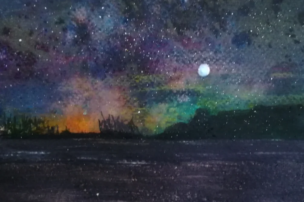 Night sky, day 8 star Night sky, day 8 star