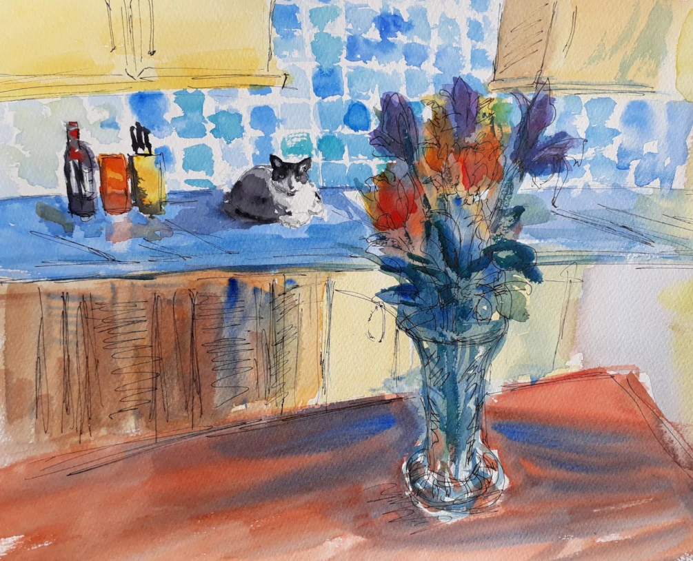 Cat in kitchen Cat in kitchen