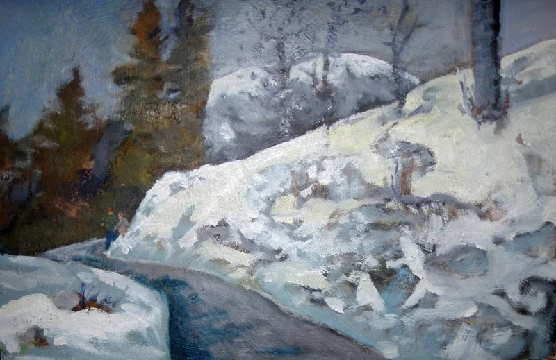 Winter scene finished. Winter scene finished.