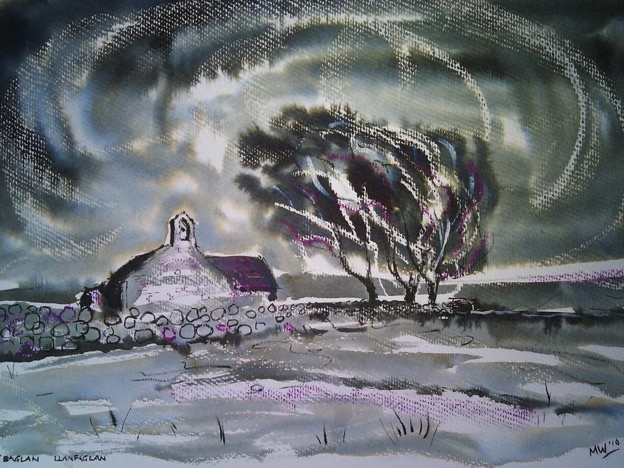 'St Baglan's Church, Llanfaglan' 'St Baglan's Church, Llanfaglan'