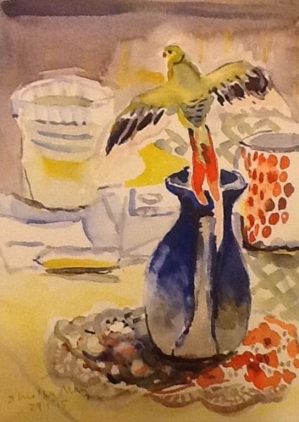 Parrot and Jug