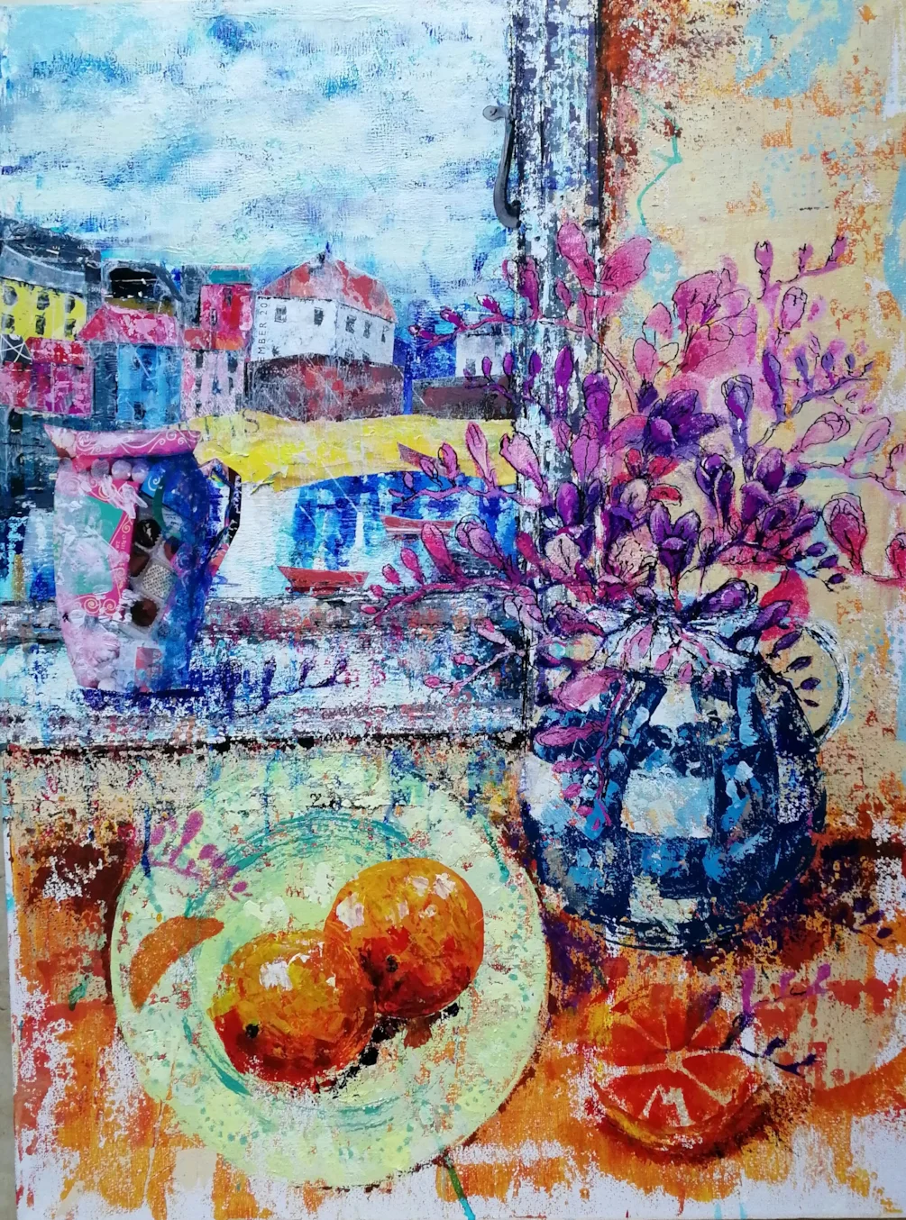 Freesia with oranges commission Freesia with oranges commission
