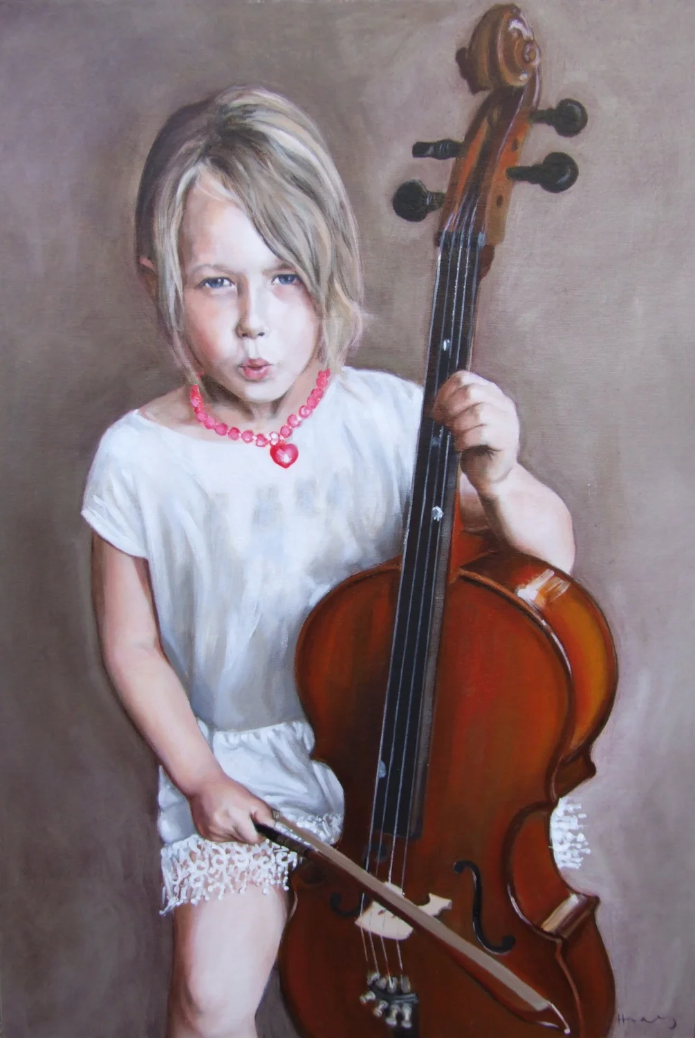 Florence playing the Cello Florence playing the Cello