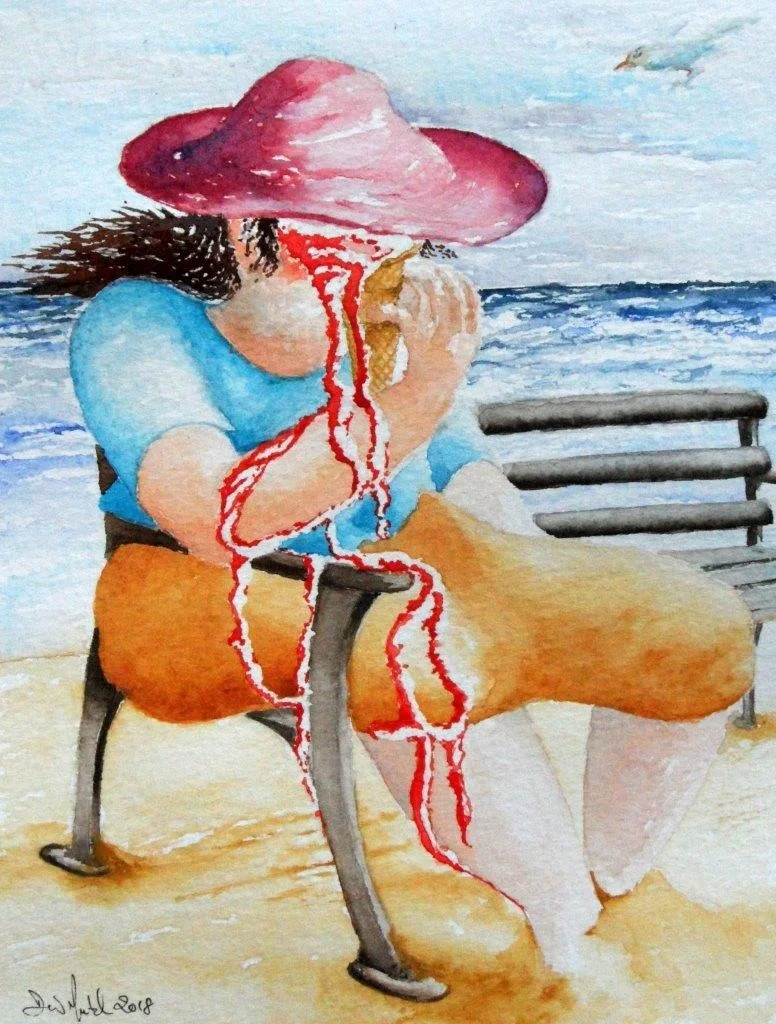 Asleep In The Sun, With A Berry Ice-cream Meltdown....DONT MIX! Asleep In The Sun, With A Berry Ice-cream Meltdown....DONT MIX!