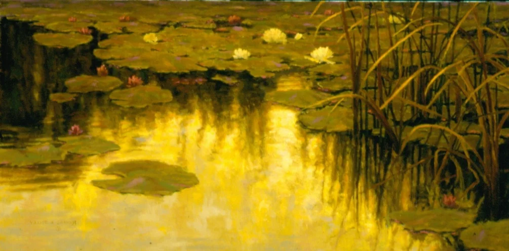 Lily Pond Evening Lily Pond Evening