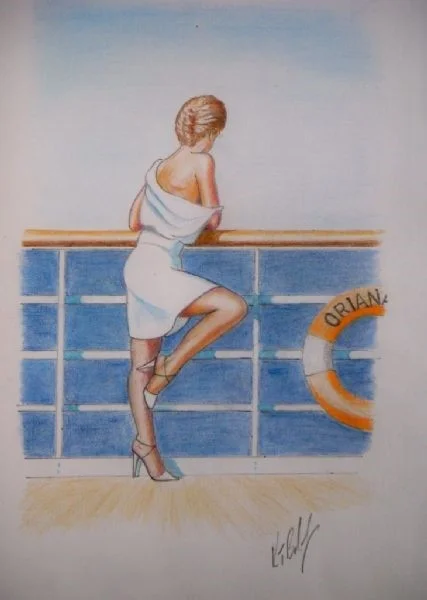Girl on the Oriana Girl on the Oriana