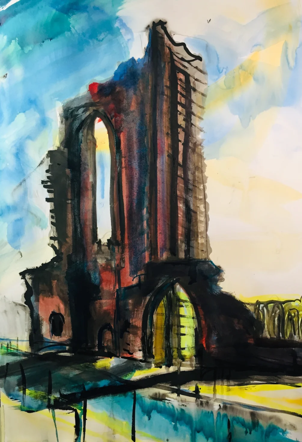 Croxden Abbey, ink on A2 (no stuff) Croxden Abbey, ink on A2 (no stuff)