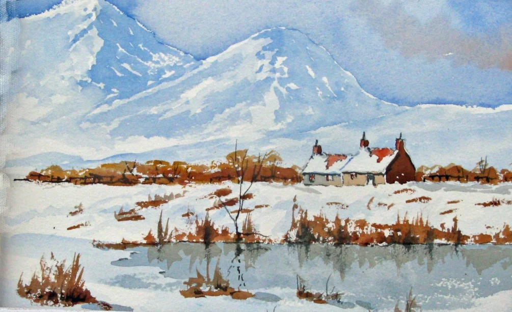 snow scene snow scene