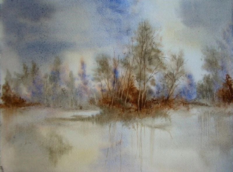 Fog on the lake Fog on the lake