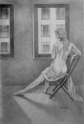 Artists model on 42nd floor Artists model on 42nd floor