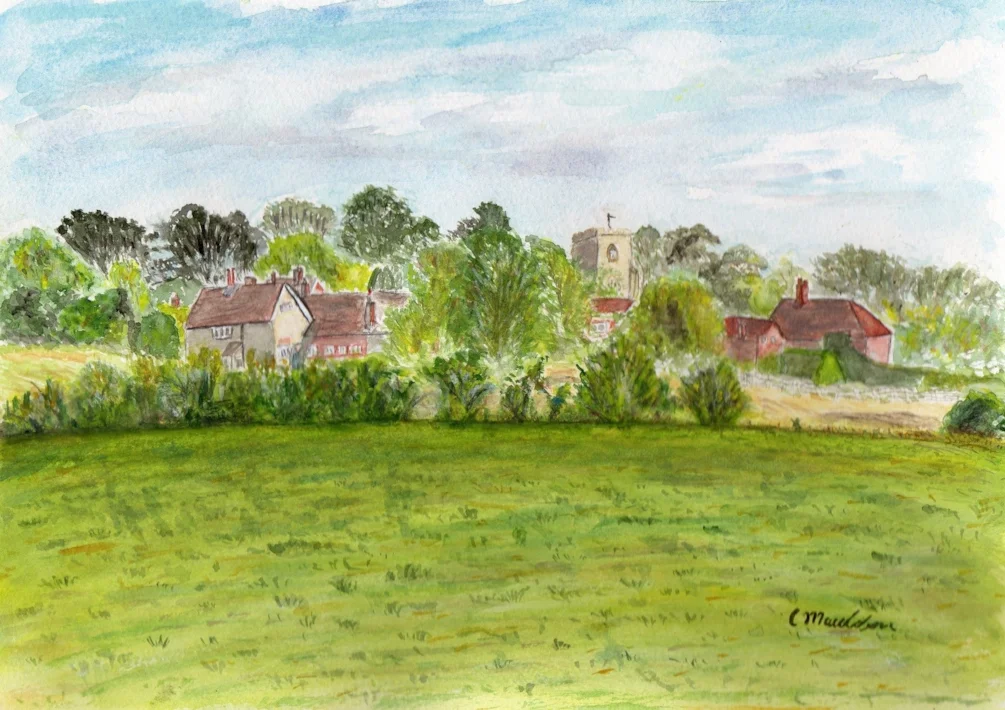 View to Hellingly Village, East Sussex View to Hellingly Village, East Sussex