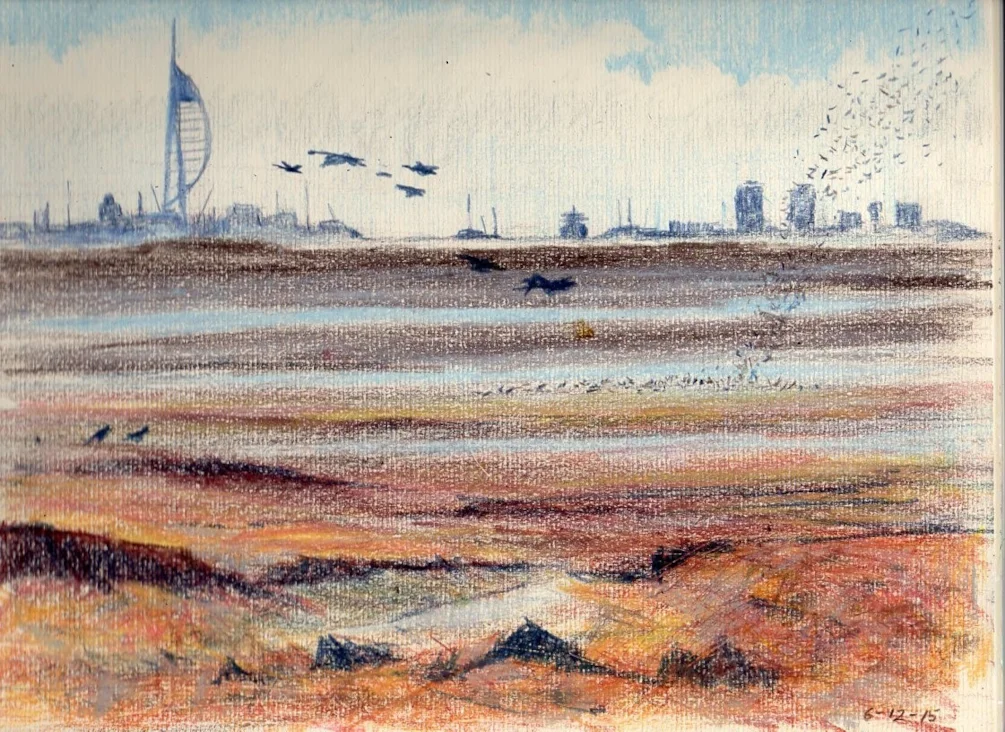 shoreline; Portsmouth Harbour shoreline; Portsmouth Harbour