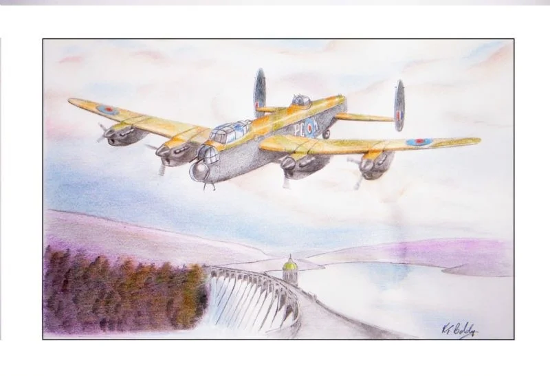 Lancaster Bomber over Elan valley Lancaster Bomber over Elan valley
