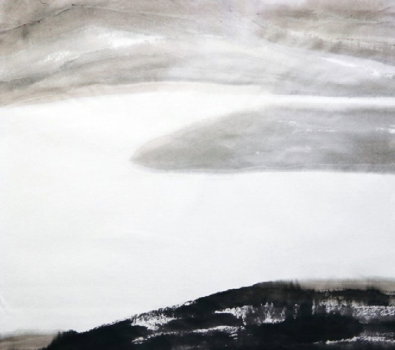 How to paint an autumn landscape using Chinese brush painting techniques