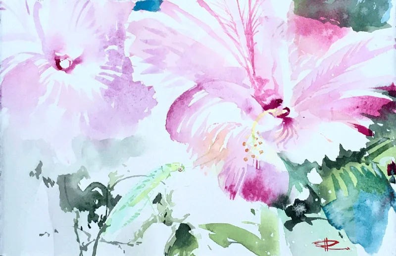 How to paint bugs and botany