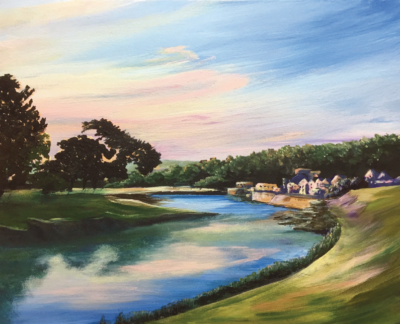 How to paint dawn light