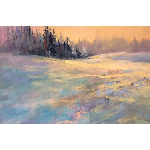 How to paint snow in pastel