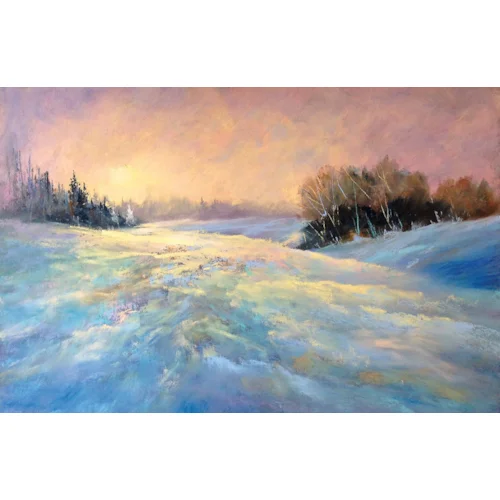 How to paint snow in pastel
