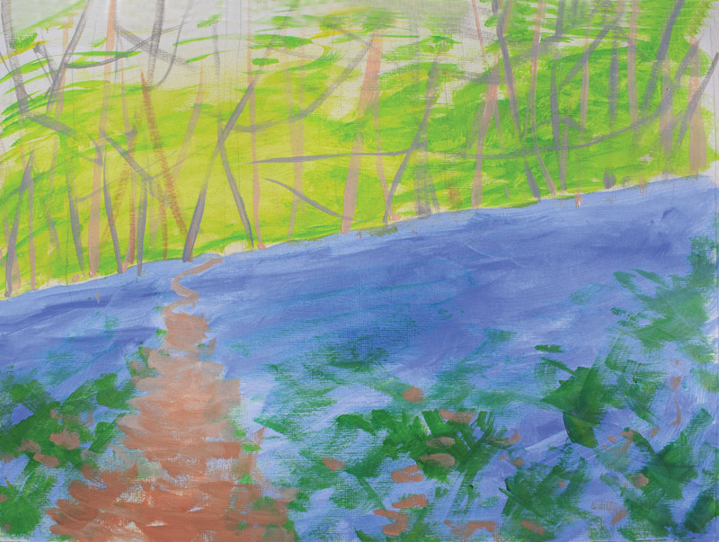 How to paint bluebells in acrylics